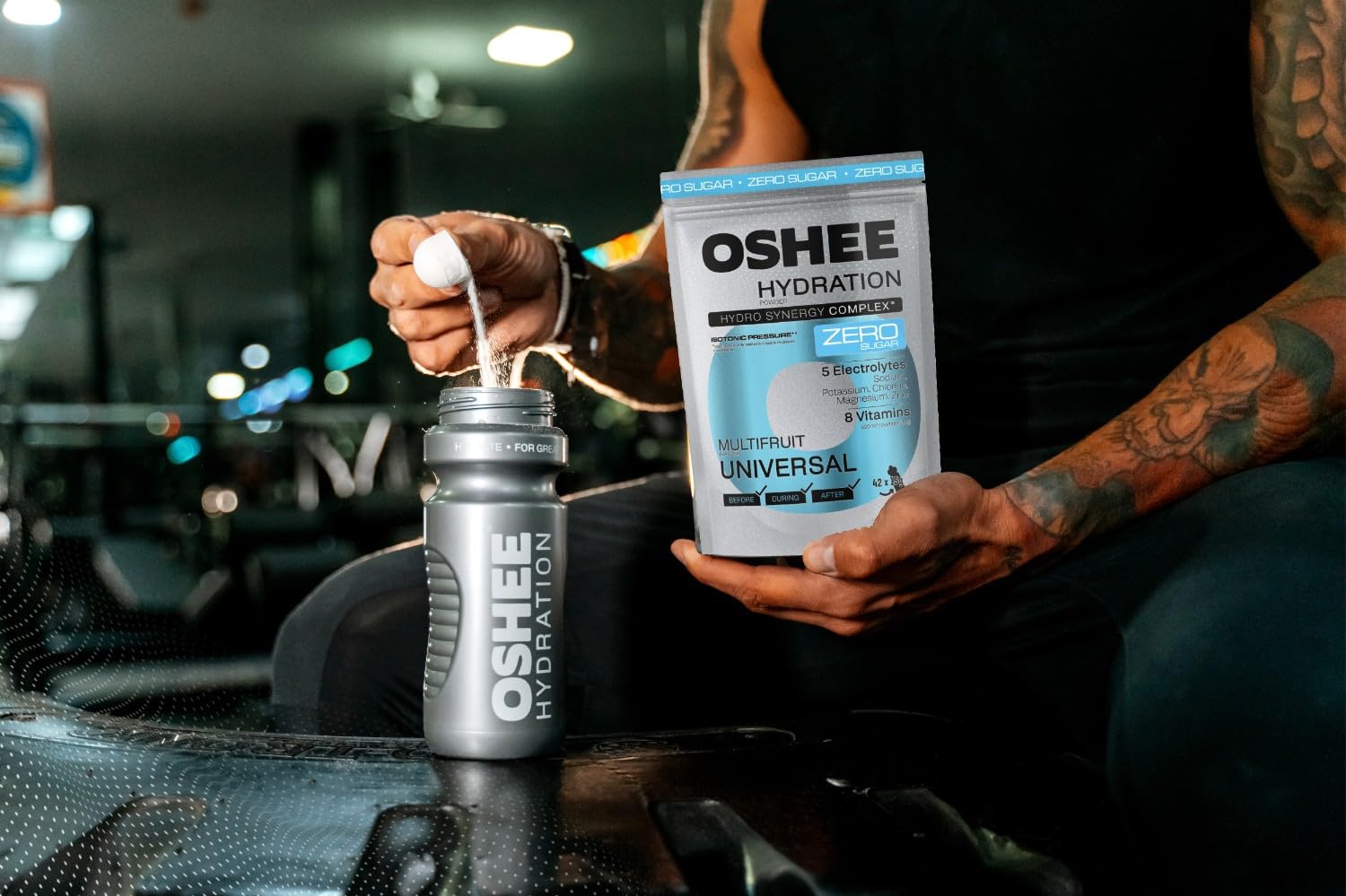 OSHEE Hydration Zero Sugar proszek Multifruit 630 g