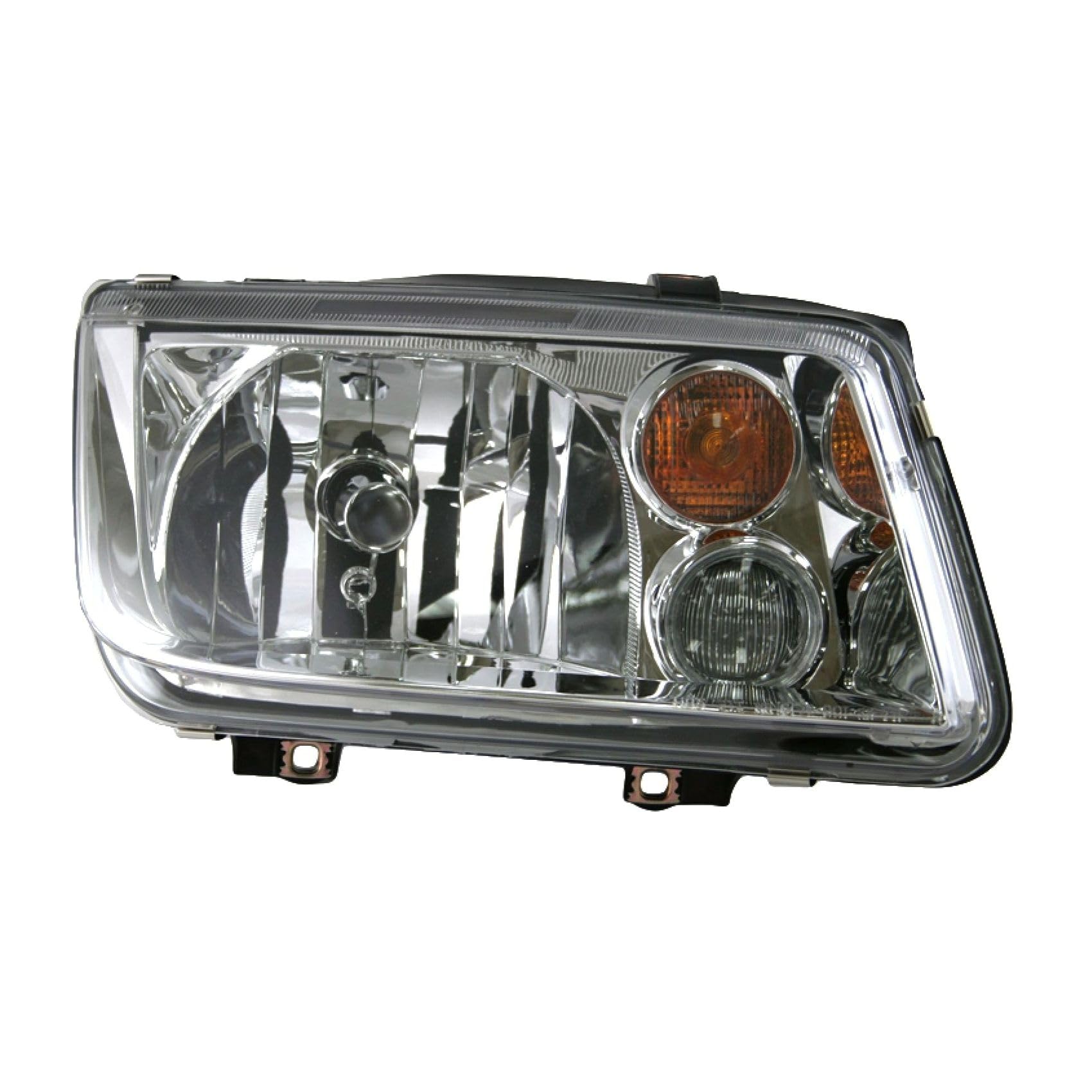 BYRXMO Headlight Headlamp w/Fog Lights Passenger Side Right Clear for VW for Jetta GLX 02-03 & GL/GLI/GLS/TDI 02-05 Composite-Assembly Type 114-59128R VW2503124