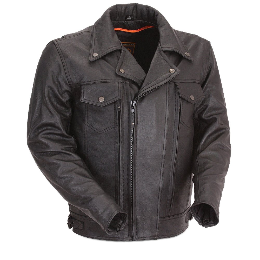 First Mfg Co - Mastermind - Men’s Motorcycle Leather Jacket | Riding Leather Jacket for Men
