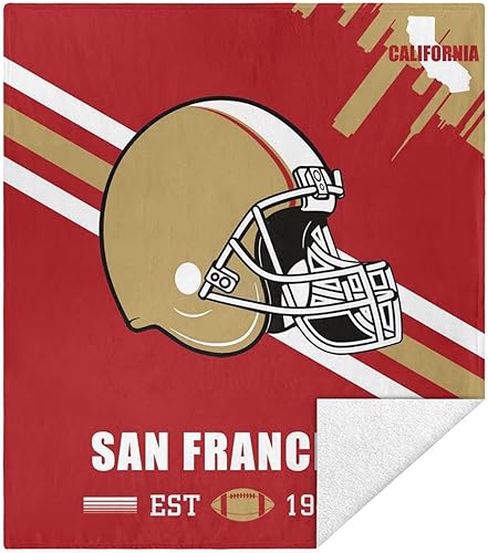 Jcrevfu Manta con casco de la ciudad de San Francisco, regalos para hombres y mujeres, manta de franela California para el hogar, la oficina y el