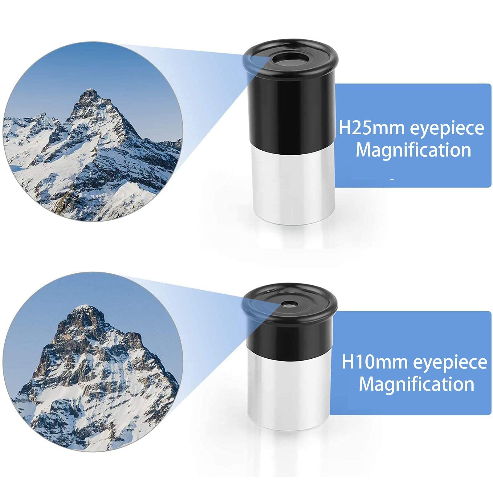 Teleskop für astronomische Anfänger und Kinder, 70-mm-HD-Refraktorteleskop mit verstellbarem Stativ und Telefonhalter, vollbeschichtete Linse