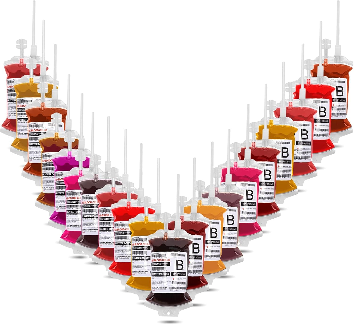 Aerbeis Halloween Blood Bags for drinks 350ml x 20 Fake