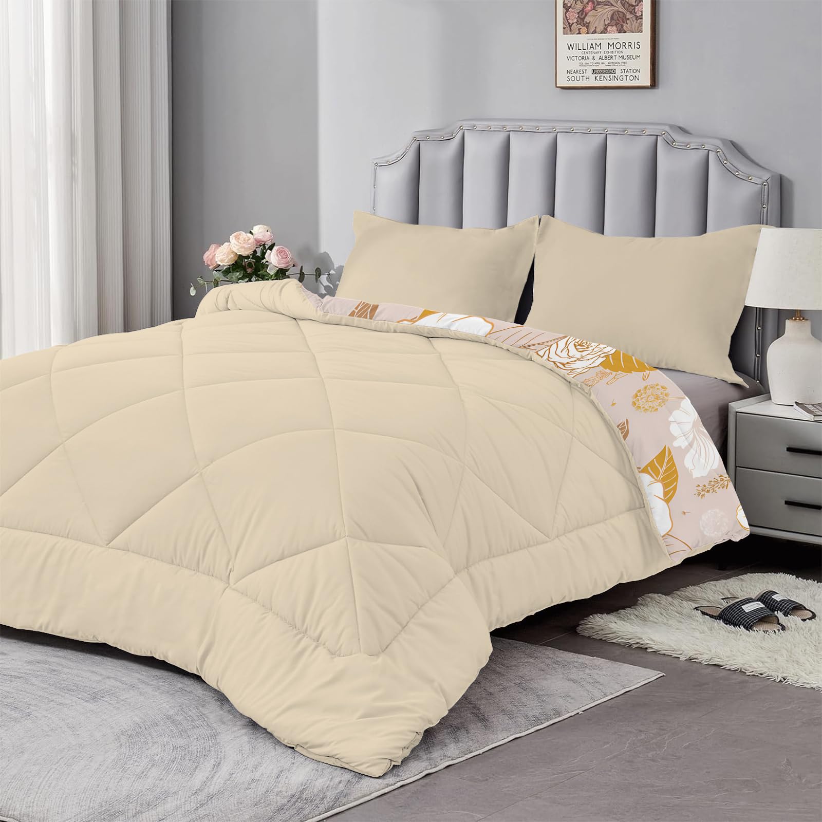 Couette Légère Mortreux 200x200 Cm - Motif Géométrique Multicouleur - Microfibre