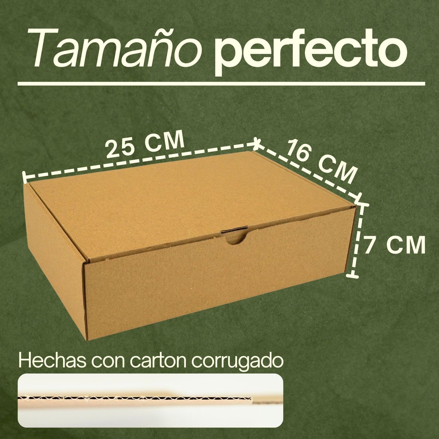 Cajas Carton Pequeñas para Envios 20Pcs | Caja Cartón Regalo | Cajas para Envios de Paquetes | Embalaje para Envíos | Packing Boxes | Cajas de Carton para Mudanzas | Cardboard Boxes 25x16x7cm