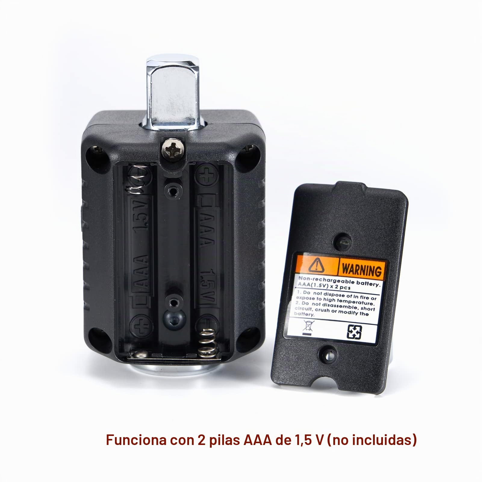 ThreeH Adaptador Torque Digital 1/2 '' (12.5 a 250.9 ft-lbs.) Con Alerta Sonora y LED (unidad de 1/2 '' e Incluye Adaptadores para 3/8 '' y 1/4 '')