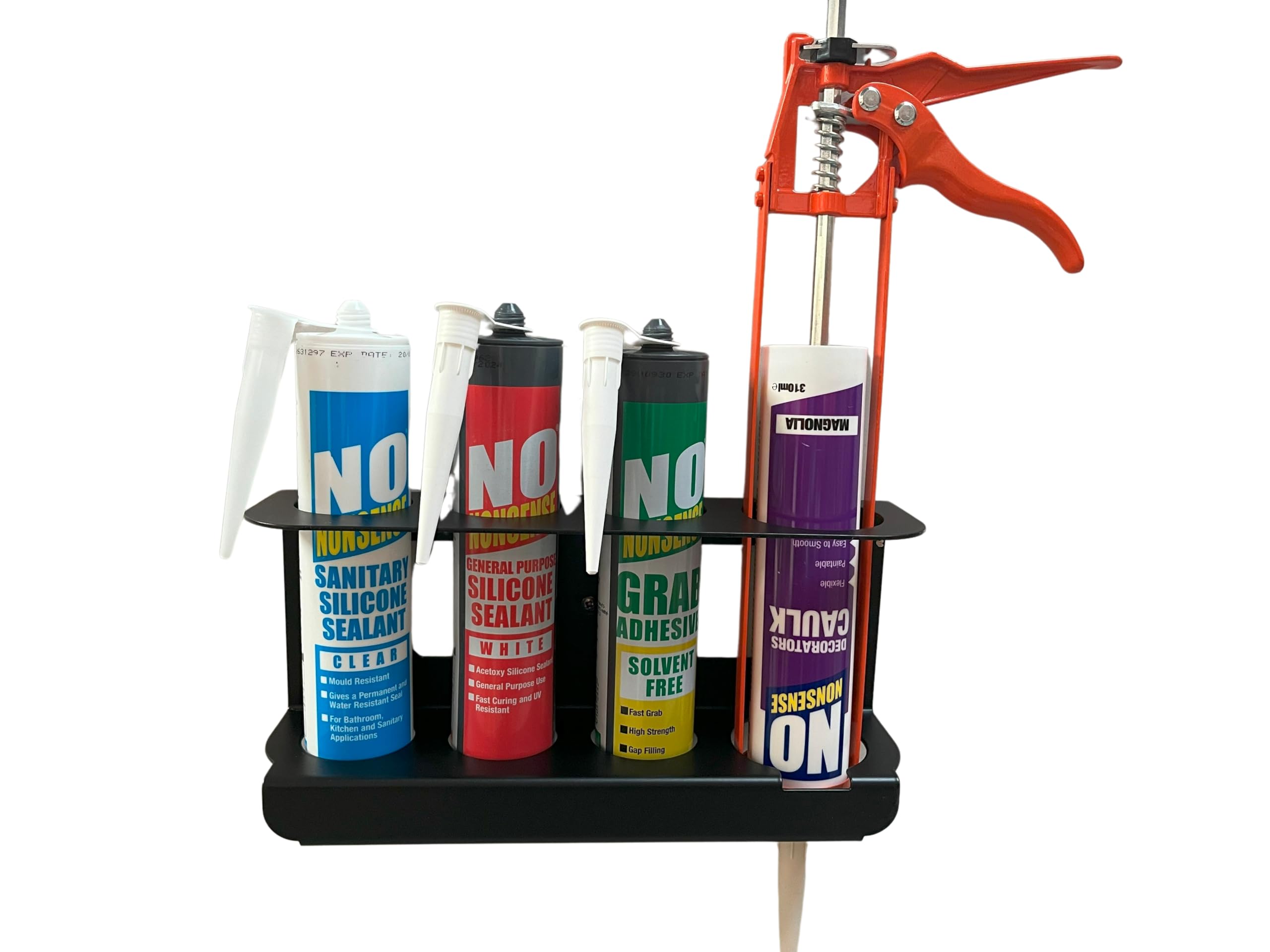 Caulking Tube Storage Rack Wall Mounted Silicone Tube British Steel ...