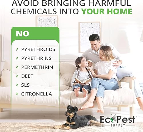 Miniatura 4 de Polvo asesino de insectos rastreros, 1 libra. Repelente natural y asesino para peces plateados, cucarachas, hormigas, garrapatas y pulgas  Polvo de