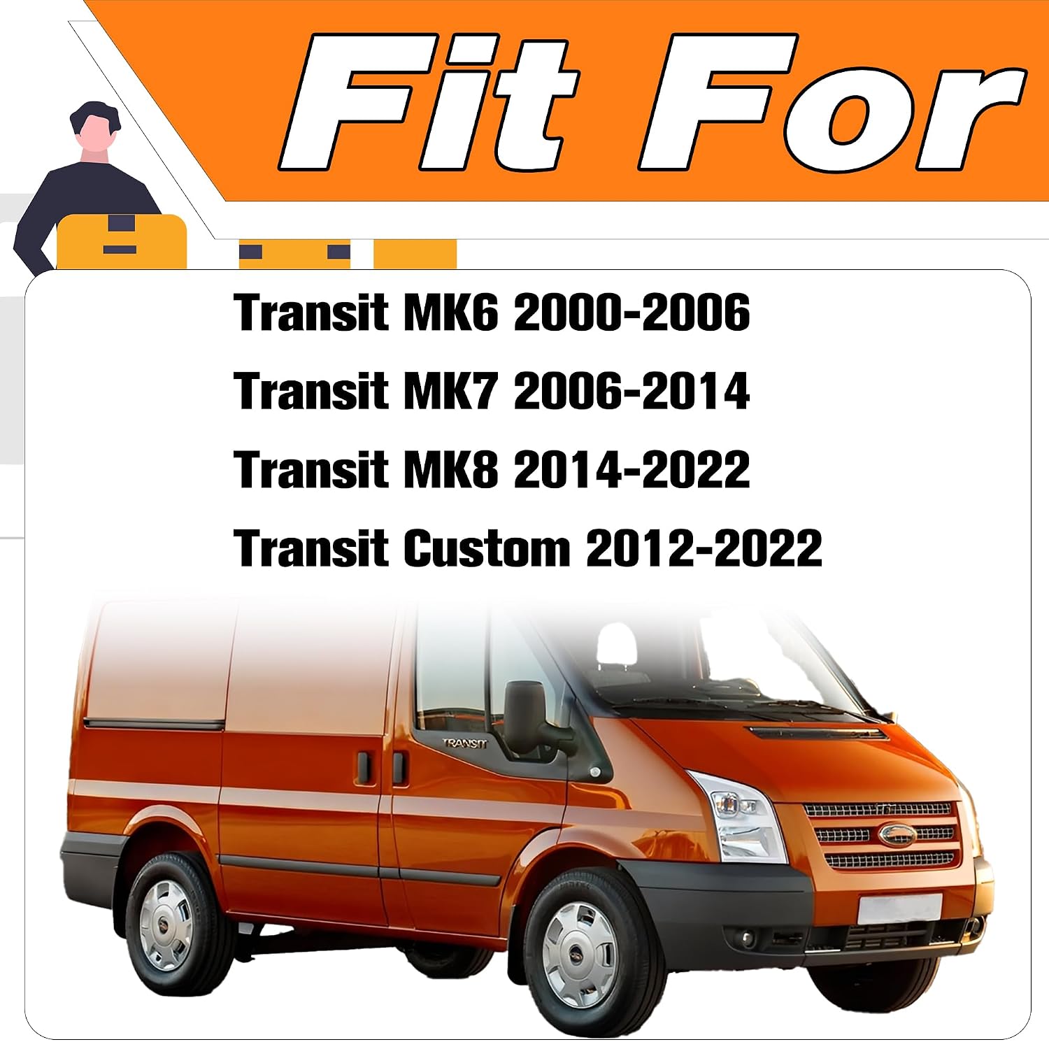Car Side Sliding Door Switch Contact 1945514 OEM Replacement 5F2T-14045-AC Compatible with Ford Transit MK6 MK7 MK8 (2000–2022) & Transit Custom (2012–2022) Door Contact Switch