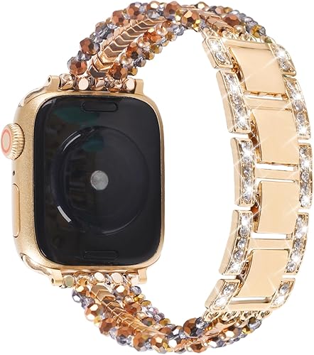 Miniatura 2 de Pulsera de cuentas de cadena compatible con Apple Watch Band de 1.575 pulgadas, 1.496 pulgadas, 1.614 pulgadas, 1.732 pulgadas, 1.654 pulgadas,