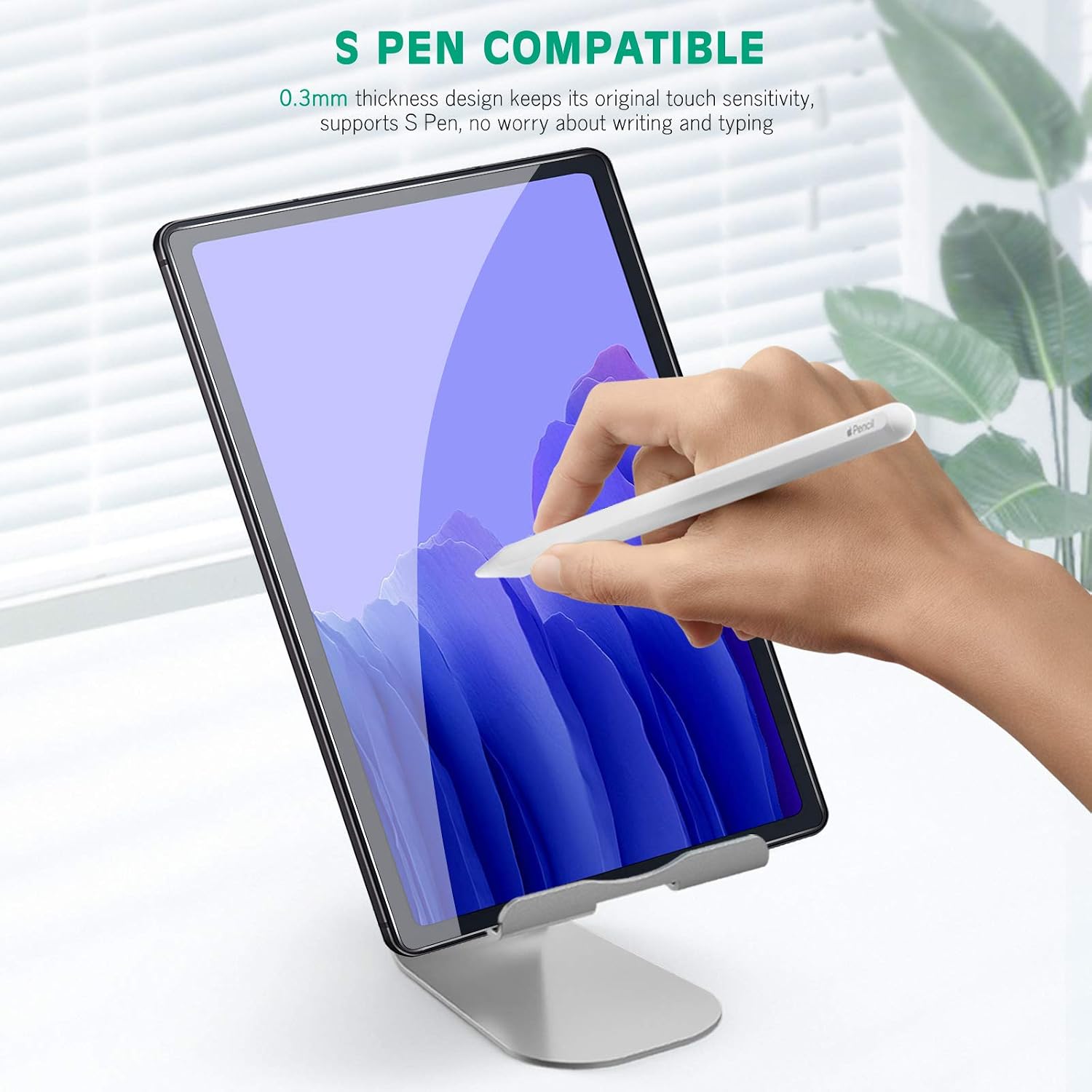 [2-Pack] apiker for Samsung Galaxy Tab A7 Screen Protector 10.4 Inch (SM-T500/T505/T507), Tempered Glass/Bubble Free/High Definition
