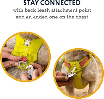 Ruffwear, Hi & Light Dog Chest Harness, Alpenglow Pink, -Small