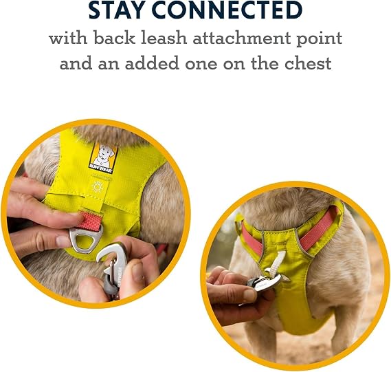 Ruffwear, Hi & Light Dog Chest Harness, Alpenglow Pink, -Small