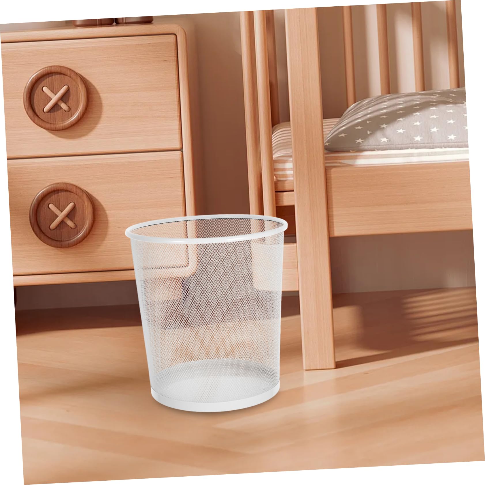 Cestino Da Scrivania Ferro Con Design Elegante e Ampio Spazio Contenitore Per Rifiuti Da Ufficio e Casa Capacità Facile Smaltimento Resistente e Duraturo