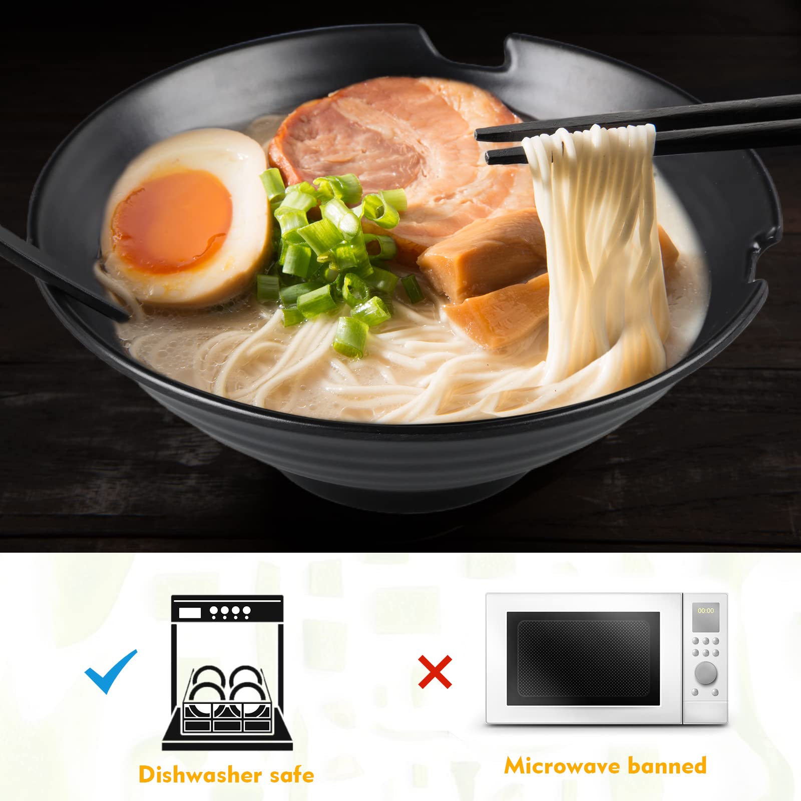 MEGYAD Lot De 2 Bols Japonais à Ramen