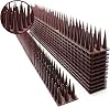 Defender Spikes, Güvercin, Kedi ve Küçük Hayvanlar için Yükseltilmiş Kuş ve Kedi Kovucu - Kanepenizi, Bahçenizi, Dış Mekan Duvarlarınızı, Hırsızlığa Karşı Tırmanışınızı, Plastik Güvenlik Çit