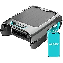 AIPER Surfer S2 Solar Powered Pool Surface Skimmer Robot with APP Support, 24/7 Continuous Cleaning, Dual Charging Modes, Smart Obstacle Avoidance, 150-um Filtration, OTA Upgrade