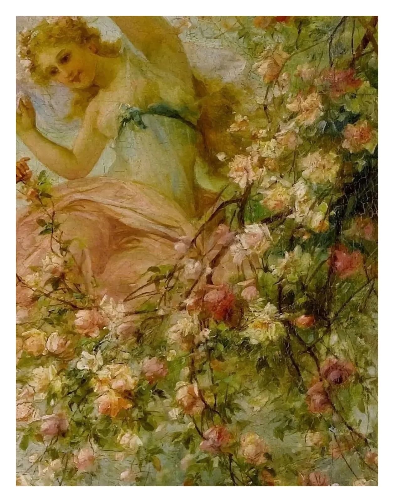 Tableau Renaissance Noble Dame - Art Mural Toile Moderne 40x50cm