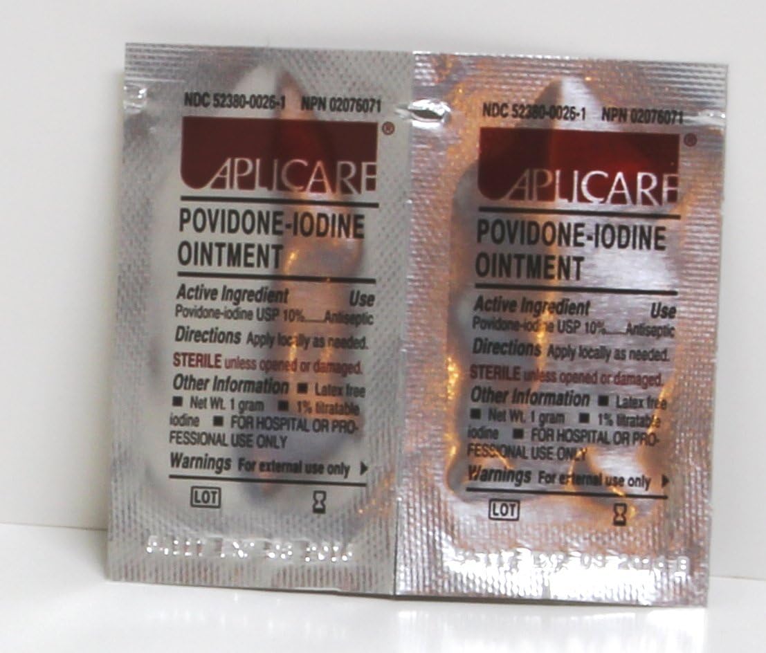 Povidone Iodine Ointment by Aplicare Inc ( OINTMENT, POVIDONE IODINE, 1 GM ) 200 Each / box