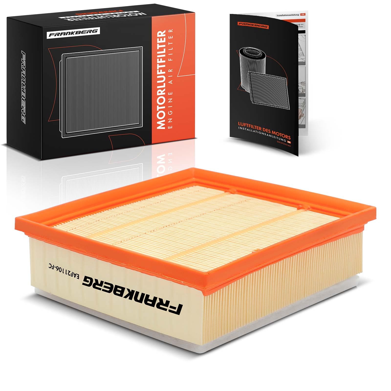Frankberg Engine Air Filter Compatible with witho 955 Doblo Cargo 263 Doblo MPV 263 Grande Punto 199 Linea 110 323 Punto 199 Punto Evo 199 Replace# 55184249