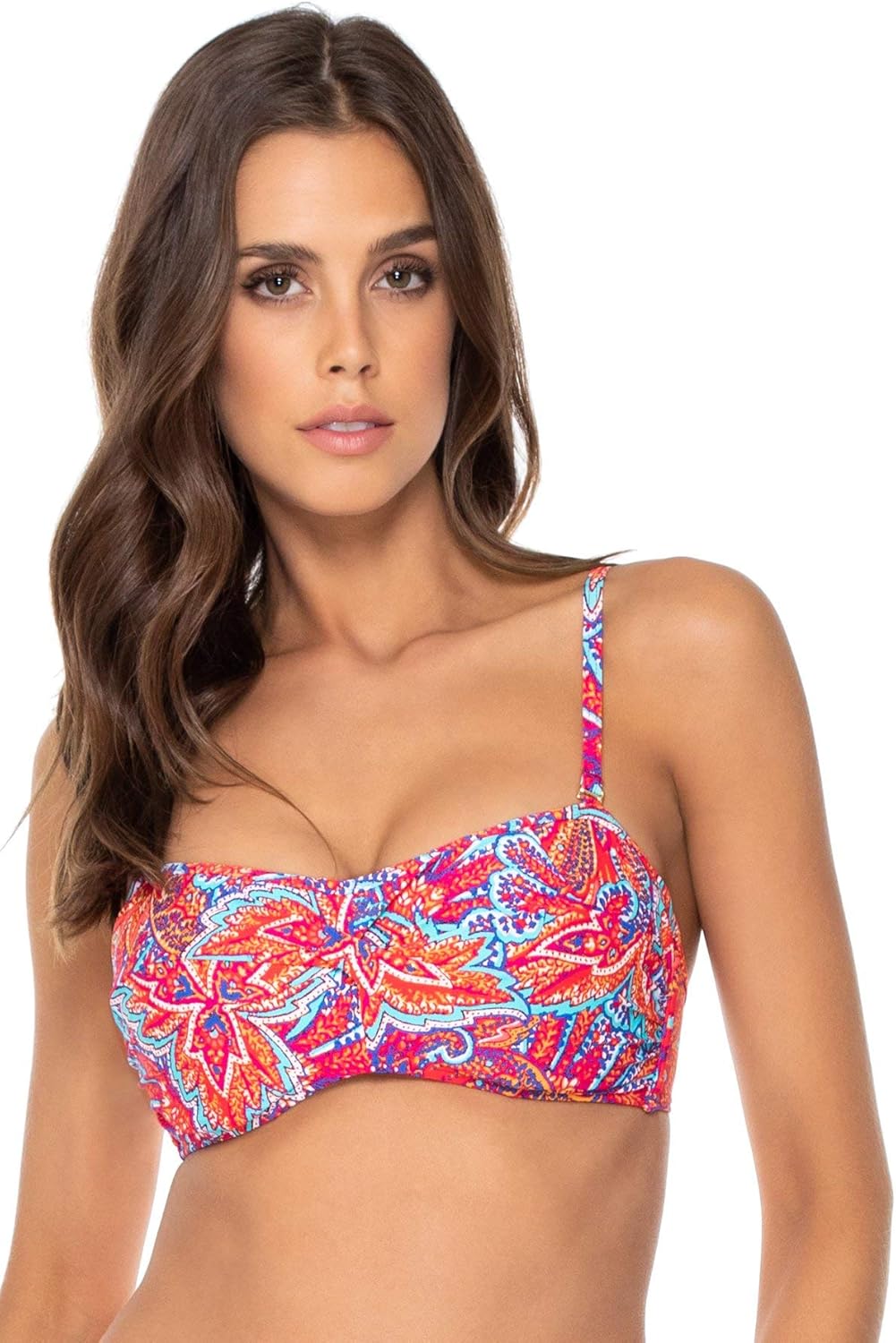 Sunsets Women's Iconic Twist Bra Sized Bandeau Bikini Top Swimsuit