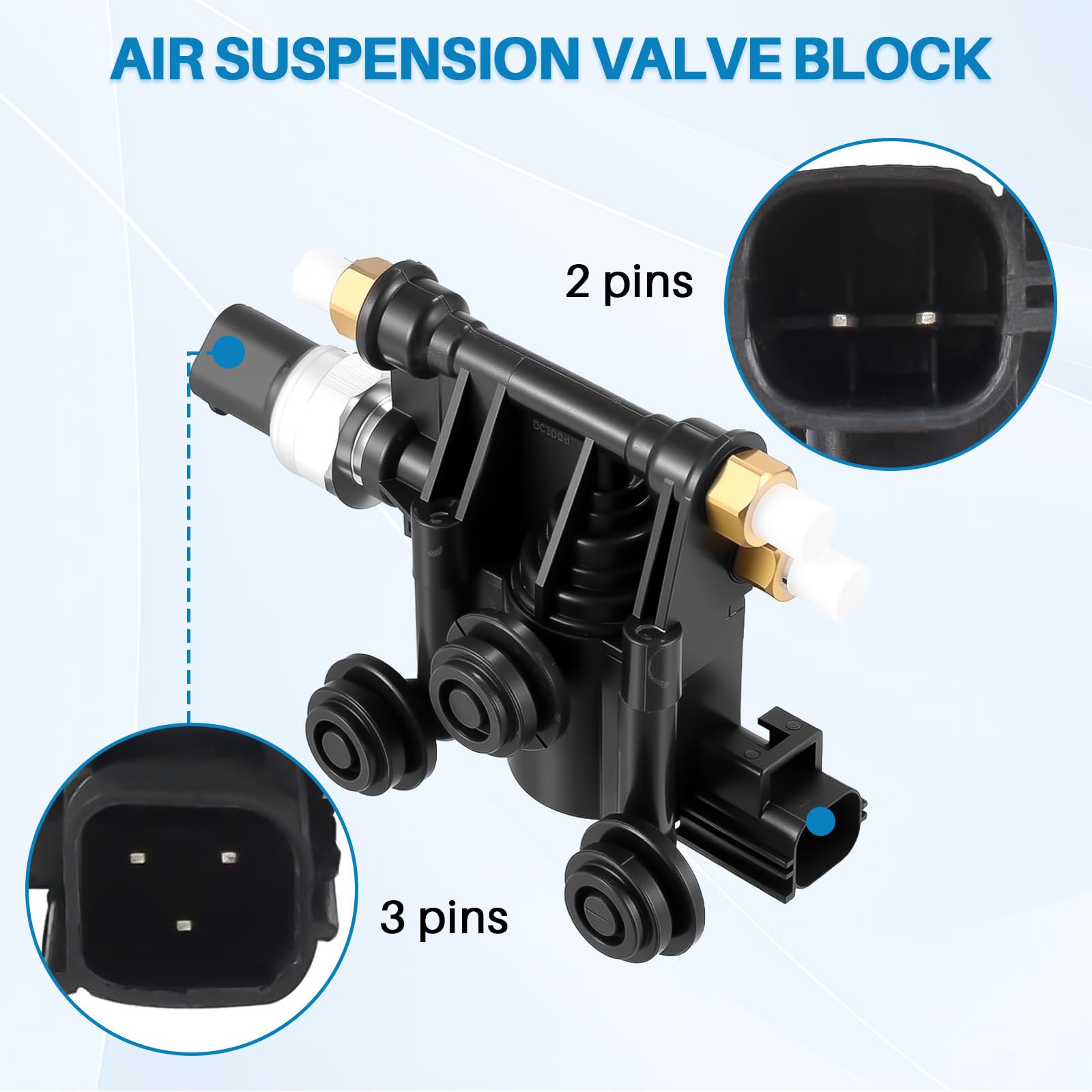 RVH000046 Bloc de valve de suspension pneumatique compatible avec Discovery 3 Discovery 4 Range Rover Sport L320 2,7 L-5,0 L 2004-2016