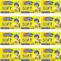 Massinha Modelar Soft 12 Cores Acrilex Escolar 12 CaixaS