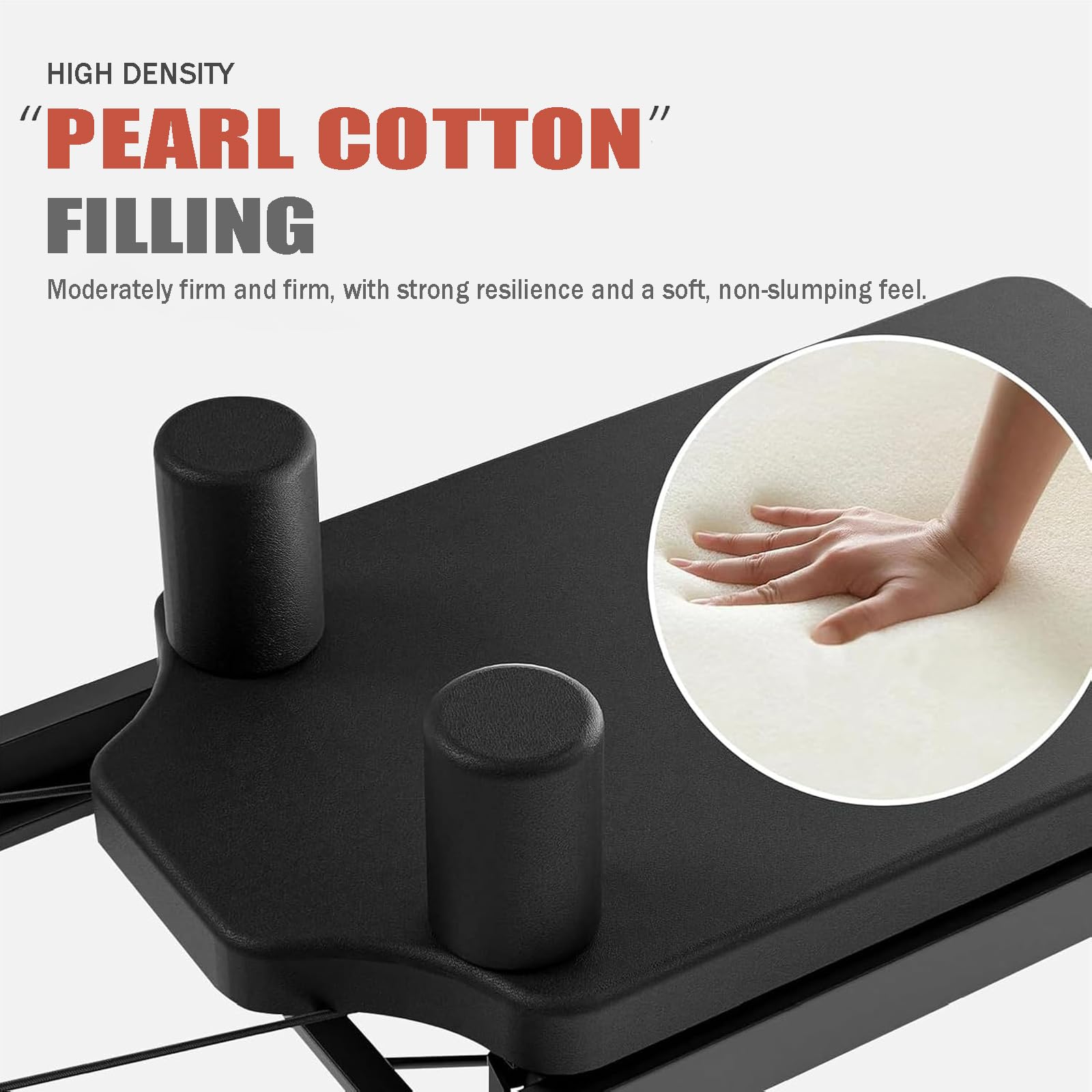 Pilates Reformer - Macchina Pieghevole con 4 Molle e 5 Corde, Macchina Pilates Pieghevole Professionale per Casa e Studio, Portata Fino a 120 kg,Grey-10box