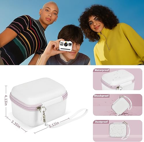 Miniatura 3 de ANKHOH Funda compatible con Polaroid Go Generation 2 Gen 2/9035/9071/9070 cámara de impresión instantánea, cámaras de película con bolsillo de malla