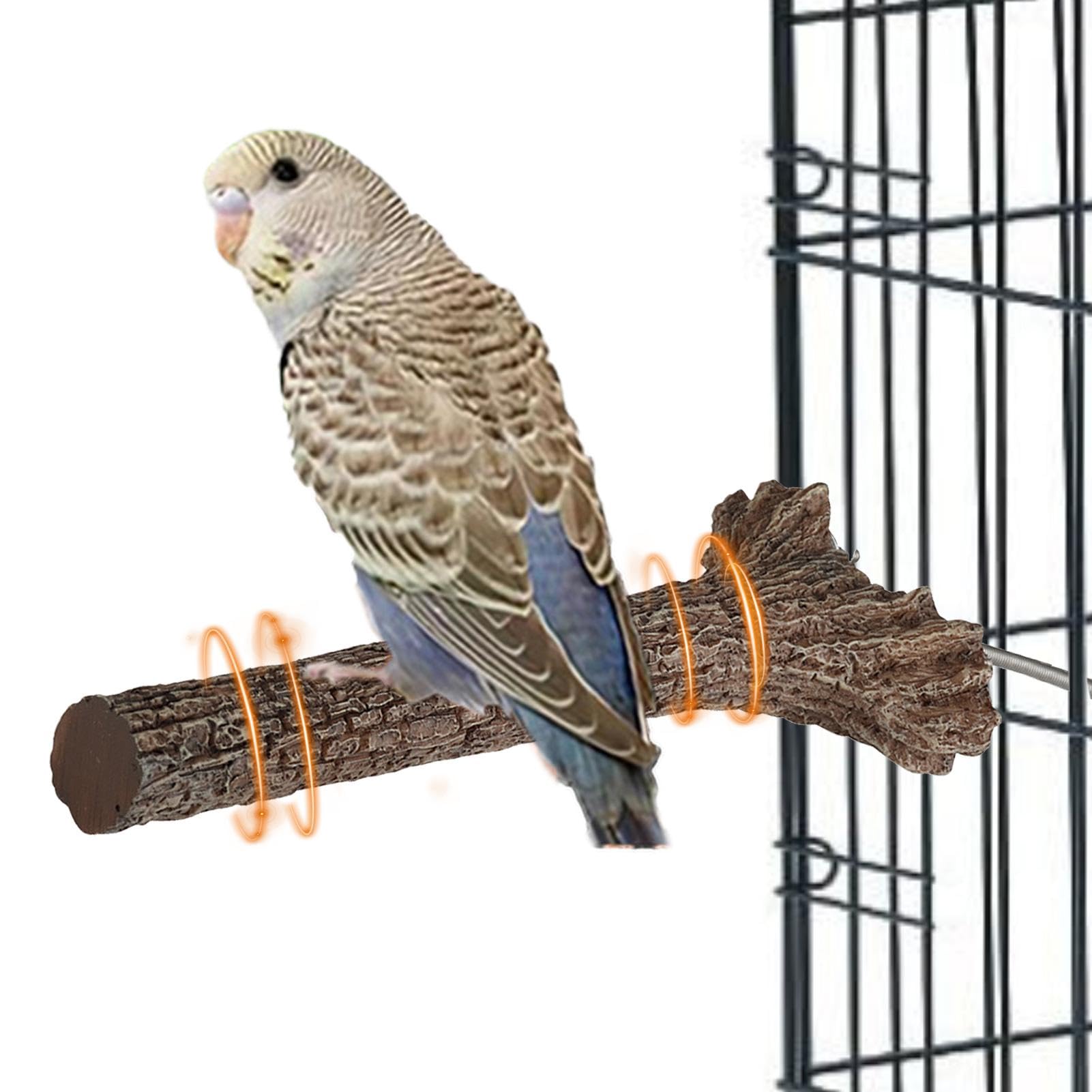 Heizbare Sitzstange für Papageien, beheizte Sitzstange für Vogelkäfig, Wärmestange für Wellensittiche, Bird Thermo Perch, Vogelwärmer für Vogelkäfig für Afrikanische Grau