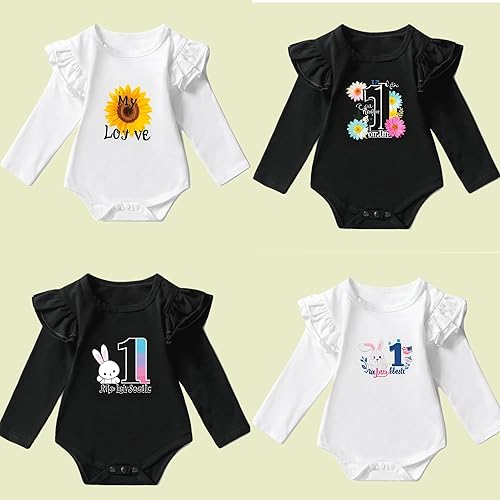 Miniatura 3 de Camisa con volantes de algodón de calidad para bebé niña