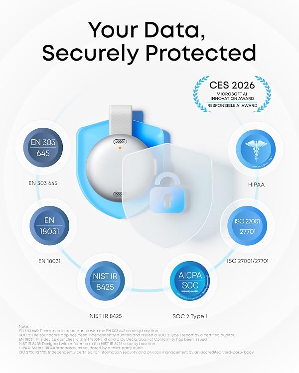 soundcore Work by Anker, Coin-Sized AI Voice Recorder, 64GB, MFi Certified by Soundcore - Image 9