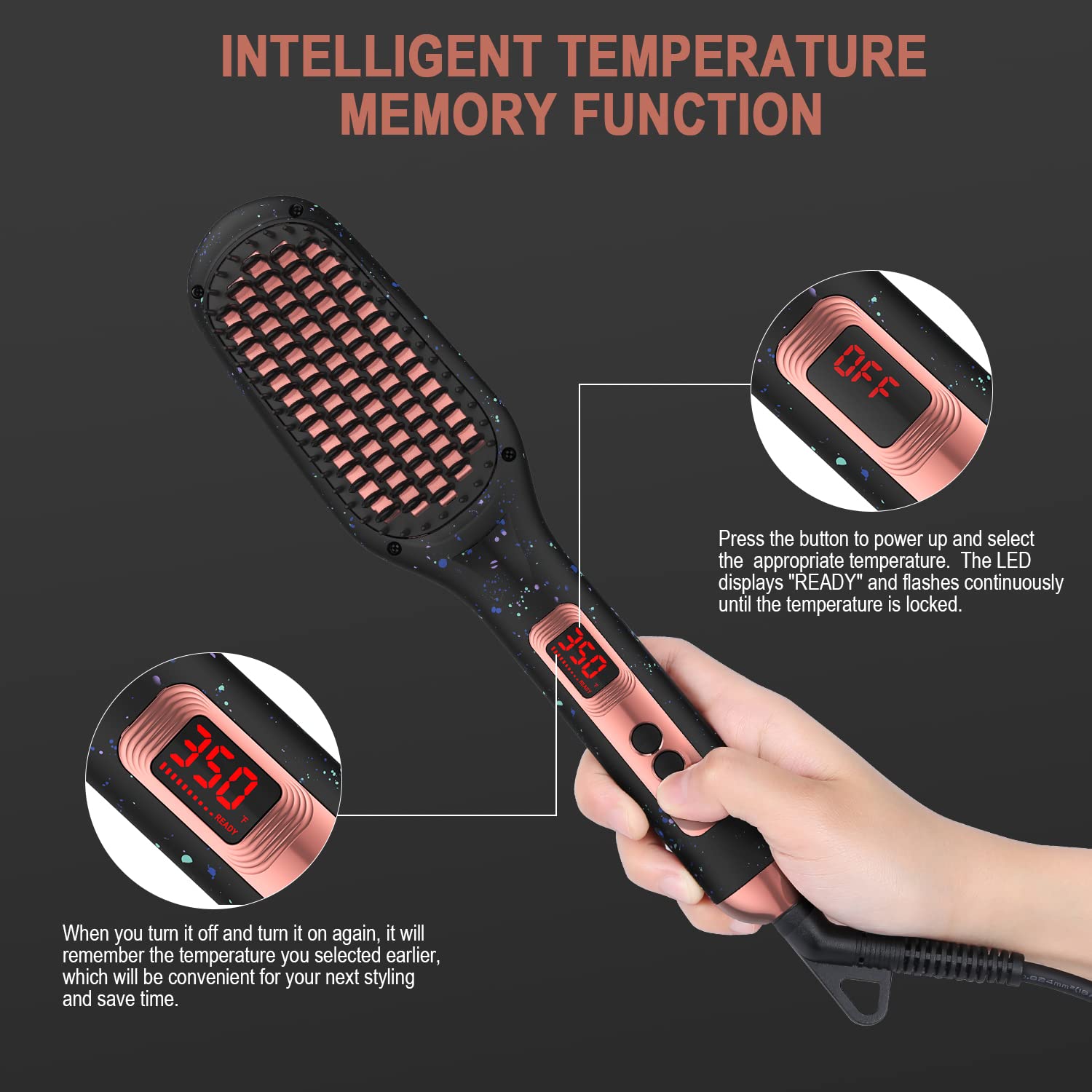Savani Cordless Hair Straightener Savani Professional Hair Straightener Brush - Nigeria | Ubuy main image 4