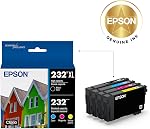 EPSON 232 Encre Claria Haute Capacité Noir & Cartouche de couleur standard Combo Pack (T232XL-BCS) Travaille avec la main-d'œuvre WF-2930, 2950 et d ' expression XP-4200, 4205