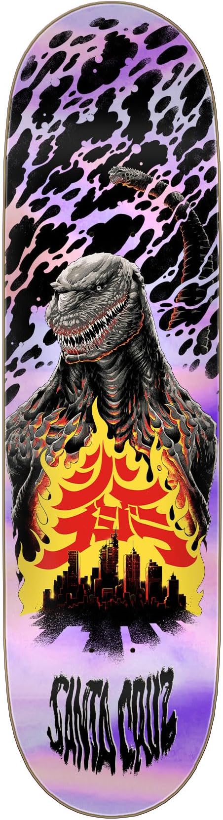 SANTA CRUZGodzilla Shin Knox Firepit 8.5in x 32.2in Skateboard Decks