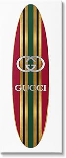 Stupell Industries Red Green Designer Logo Surfboard Fashion Motif, Design by Madeline Blake