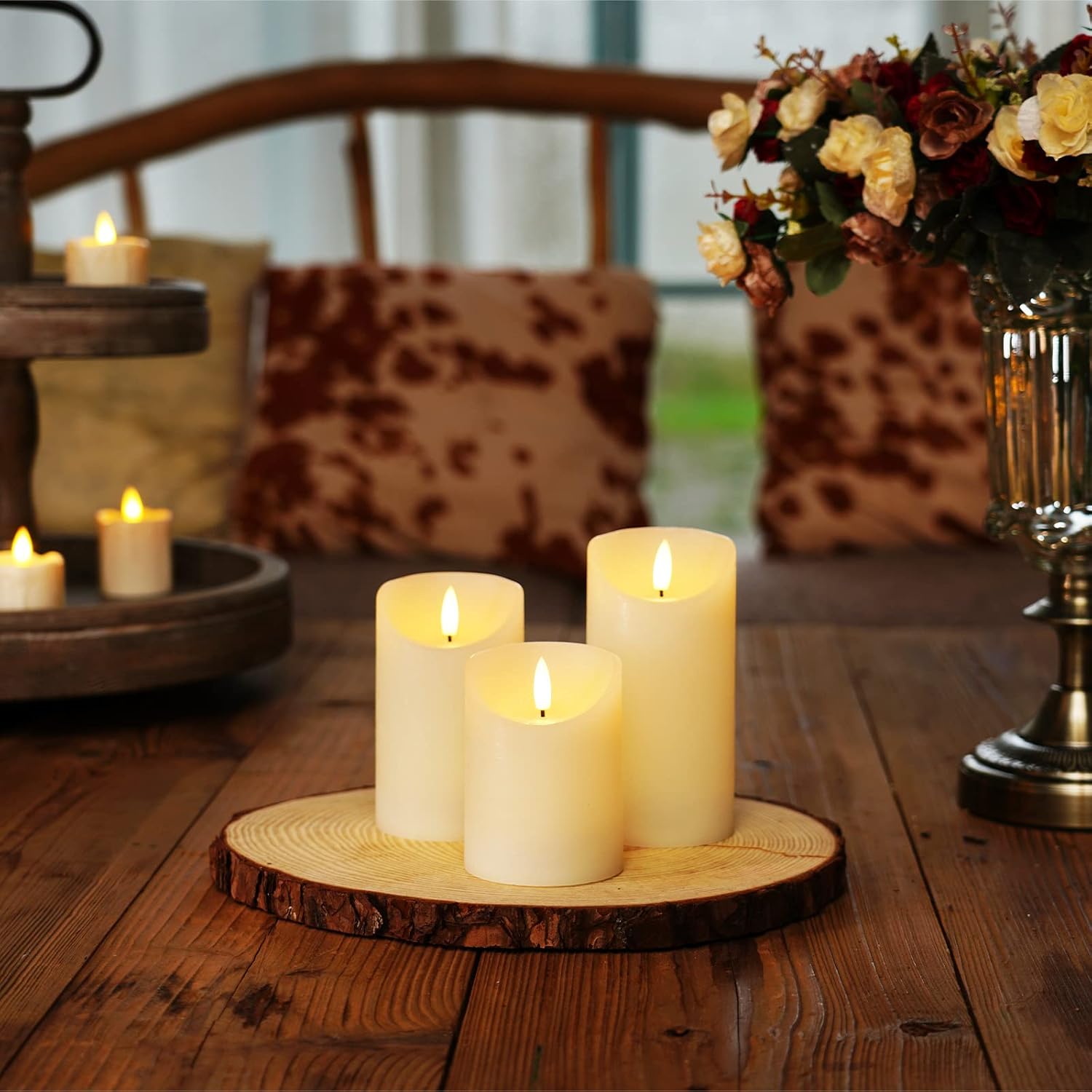Homemory Flickering LED Candles (Set of 3) - Image 3