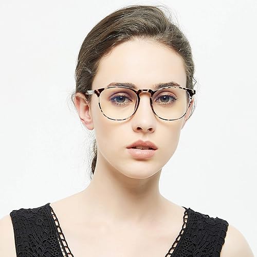 Miniatura 2 de Gafas de bloqueo de luz azul para mujereshombres, gafas redondas retro antifatiga ocular para juegos de computadora (paquete de 2)