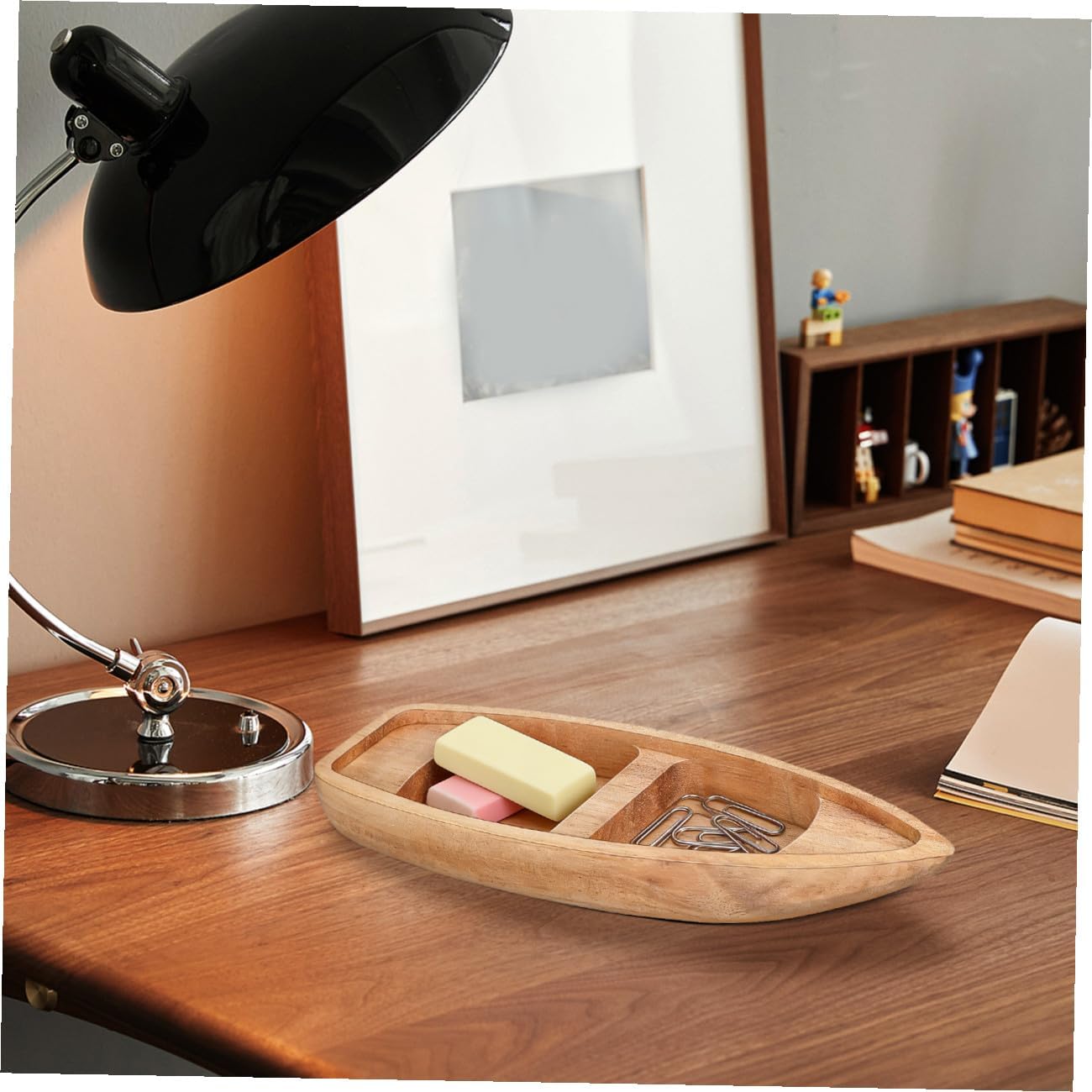 MAGICLULU Coastal Decor Wooden Sailboat Table Ornament Nautical Bathroom Decor Beach House