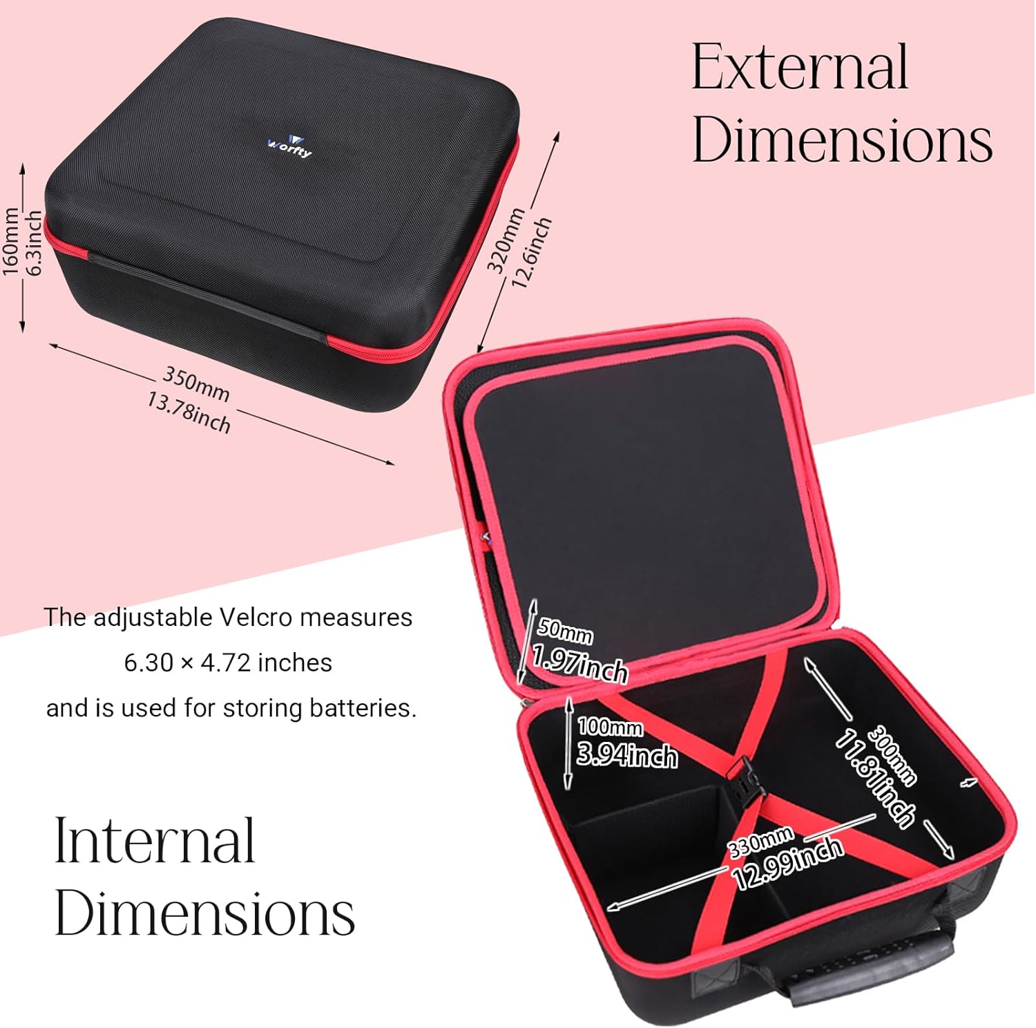 Hard Case for CRAFTSMAN V20 Brad Nailer Cordless 18GA (CMCN618B), Case Only (for CMCN618B)