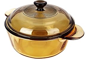 Heat Resistant Amber Round Vision Cookware Glass Ceramic Multipot Dutch Oven Stockpot Cook Stock Pot