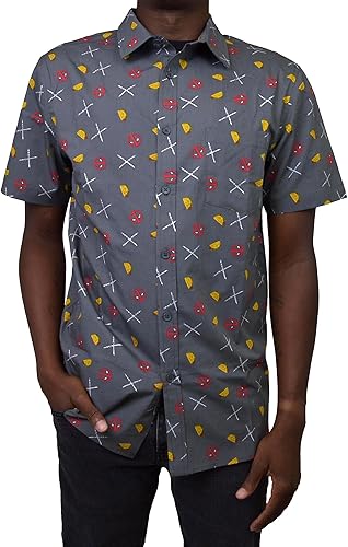 Marvel Camisa abotonada para hombre