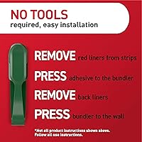 Vista 7 de Command Garland Holder, Fireplace Mantle Garland Holder for Displaying Garlands, Wreaths, and Holiday Decor Without Leaving Damage, Holes, or