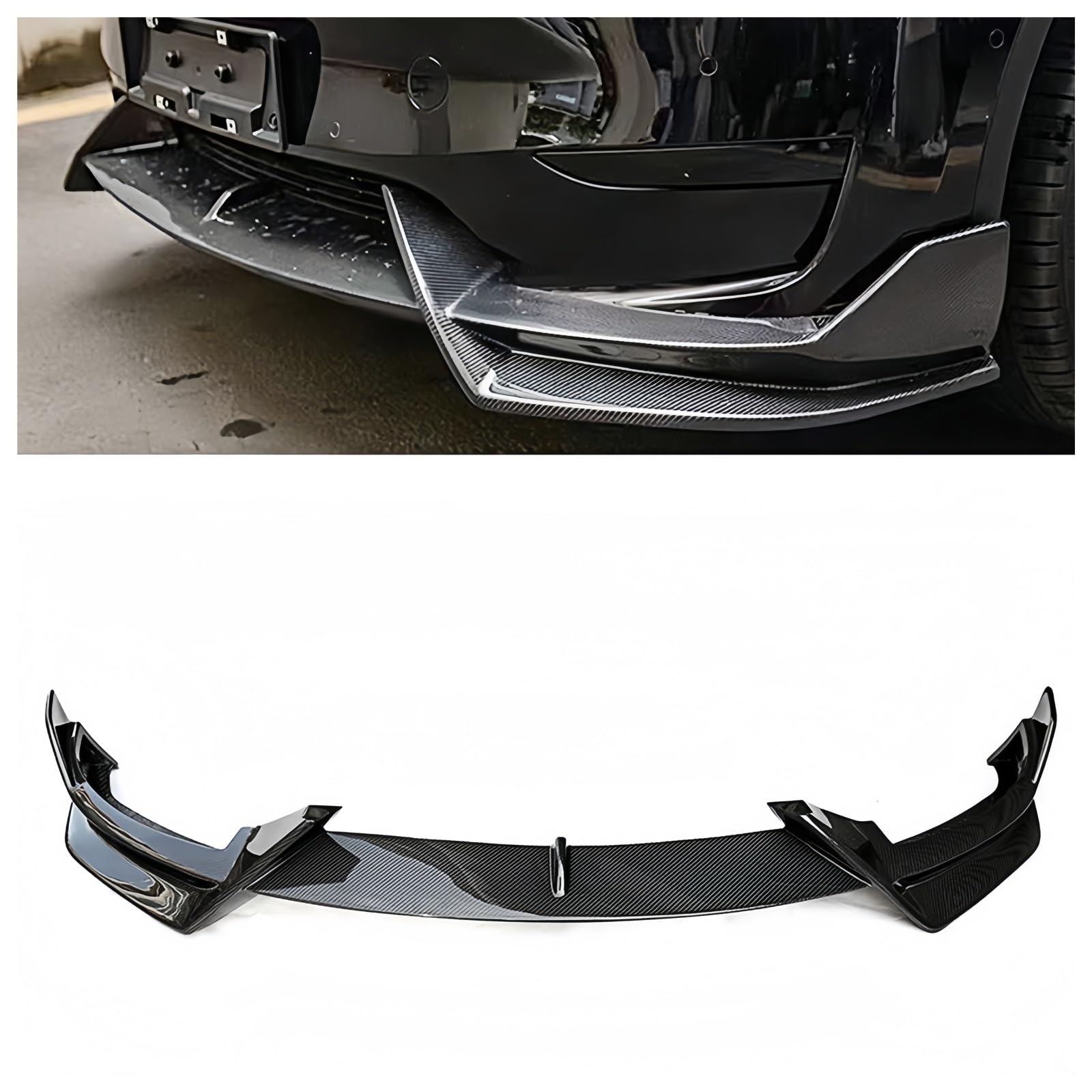 Becquet de lèvre avant Tesla Model Y diffuseur splitter à aérodynamisme accru - 7