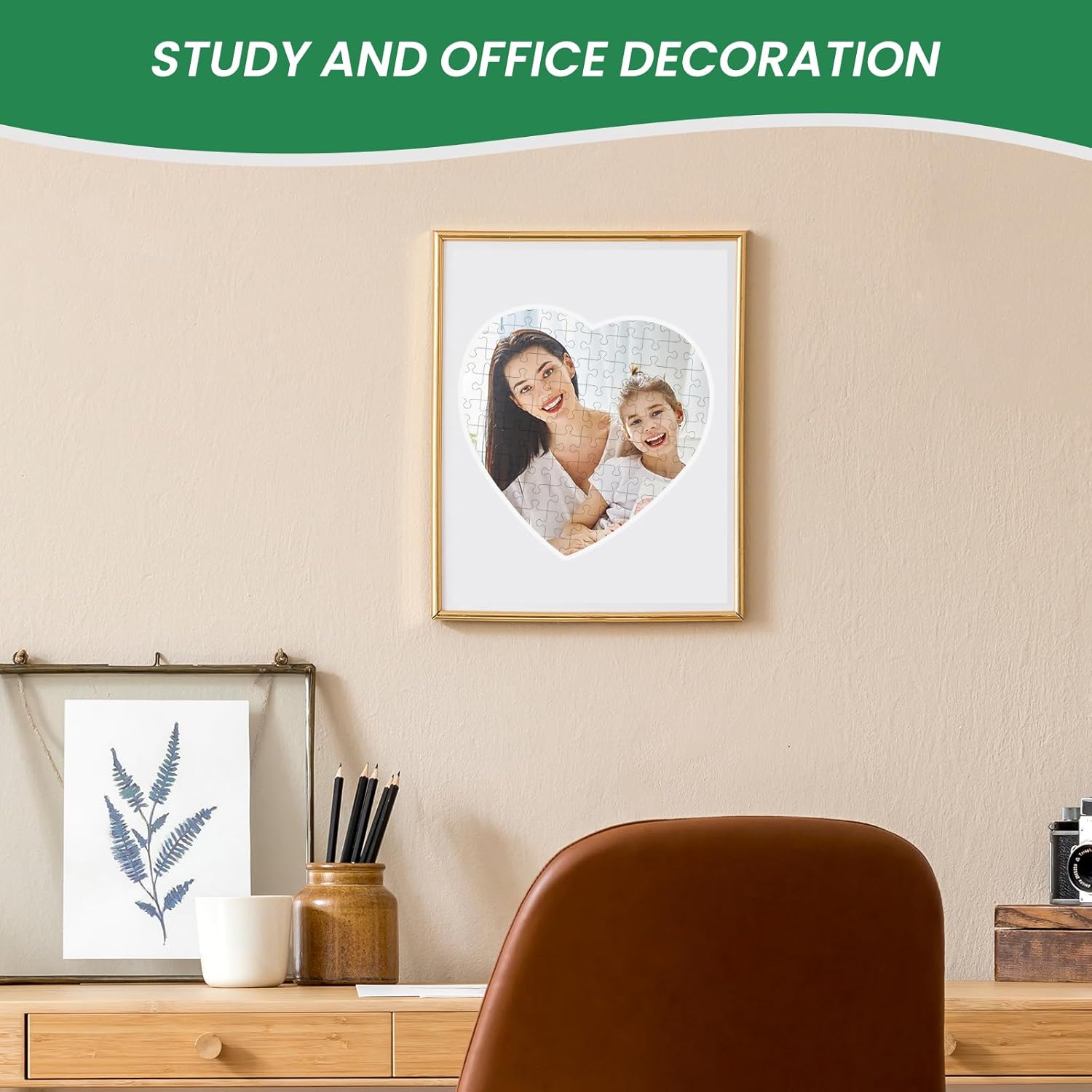Sublimation Puzzle Blanks 10 Sets Heart Shaped Jigsaw Puzzles Blank Cardboard Material for Valentine's Day, Mother's Day, Father's Day