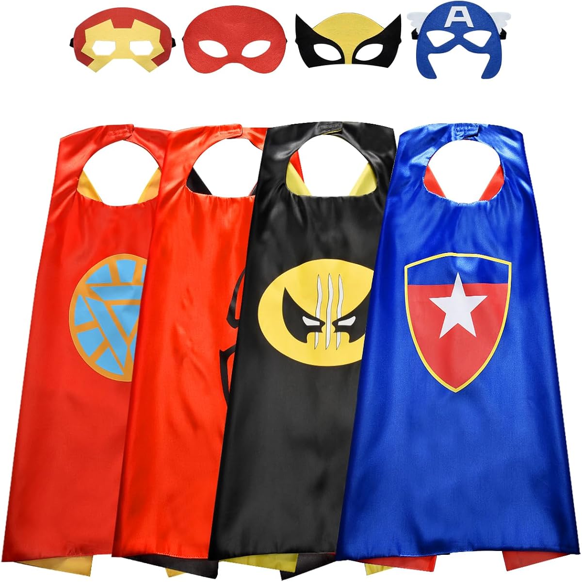 Toys for 3-10 Year Old Boys, Superhero Capes for Kids Dress up Costumes Party Supplies Present Chistmas Gifts Stocking