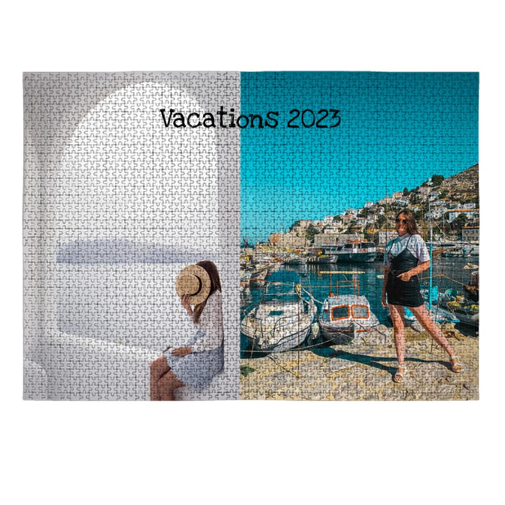 Wanapix | Puzzle Personalizado con Foto y Texto | 2000 Piezas | Puzzle Original para Adultos | 98 x 70 cm | Puzzle con Foto
