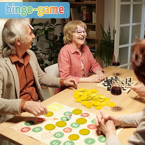 Vista 18 de Coopay Fichas de póquer de plástico de 1 1/2 pulgadas, contadores de aprendizaje, discos de conteo de fichas de bingo, marcadores para práctica