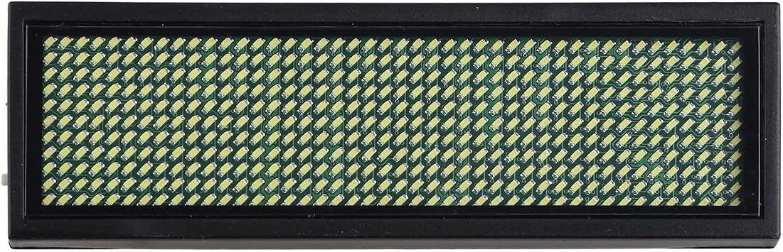 LED Digital Name Message Badge Sign Programmable Scrolling Rechargeable Trade Show Business Card Screen
