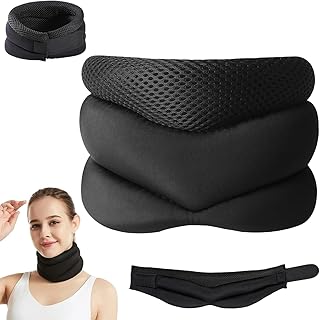 Neck Support-Never Snore Again,Ergonomic Design,Adjustable Soft Foam Neck Brace for Men & Women,Comfortable and Breathable