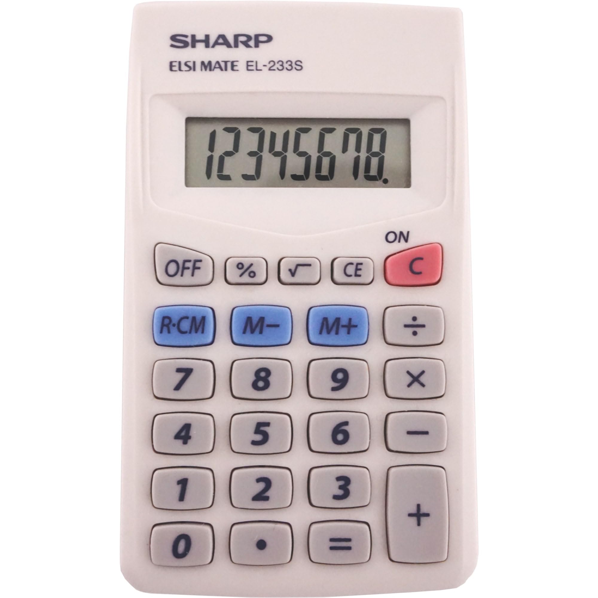 Sharp EL-233SB calcolatrice Scrivania Calcolatrice finanziaria Grigio - Calcolatrici (Ufficio, Calcolatrice finanziaria, 8 cifre, 1 linee, Batteria, Grigio)